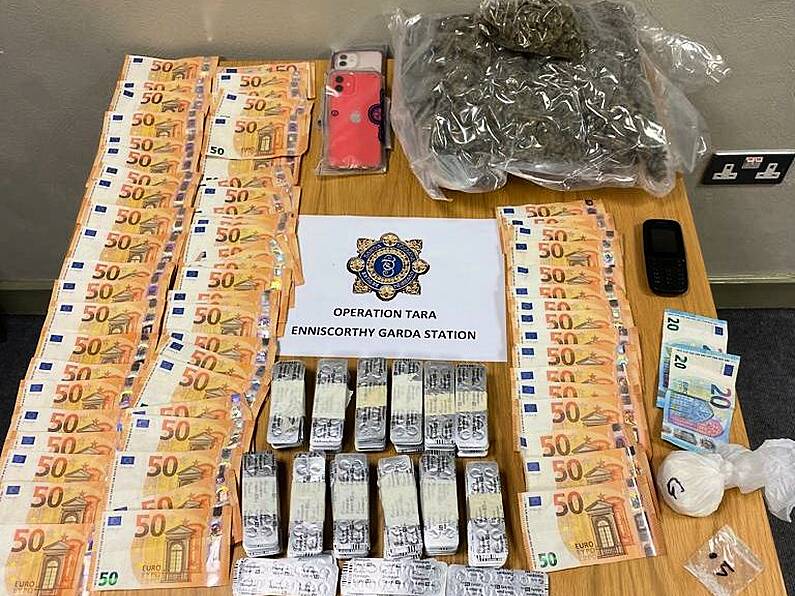 Three arrested as almost €40,000 in drugs and cash seized in Wexford