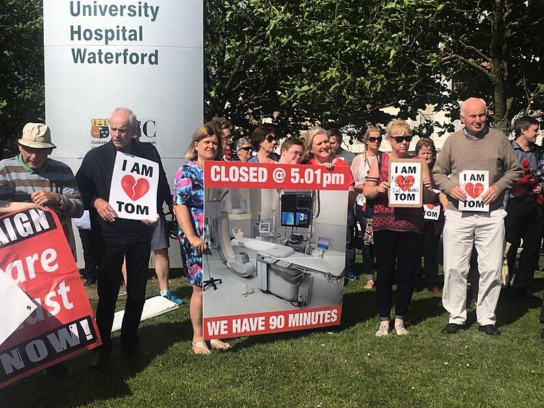 Vigil in memory of Thomas Power held outside University Hospital Waterford