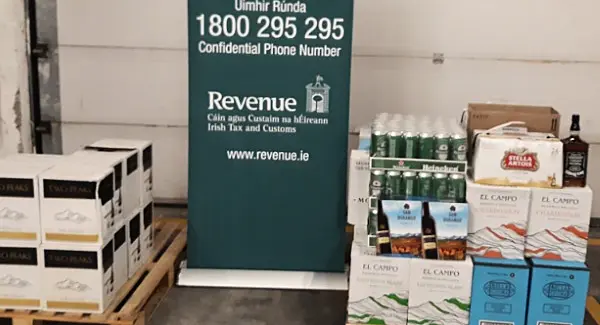 Revenue seize €24,000 in cash and smuggled alcohol in Dublin