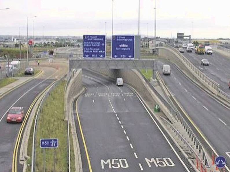 Dog abandoned on M50 in Dublin