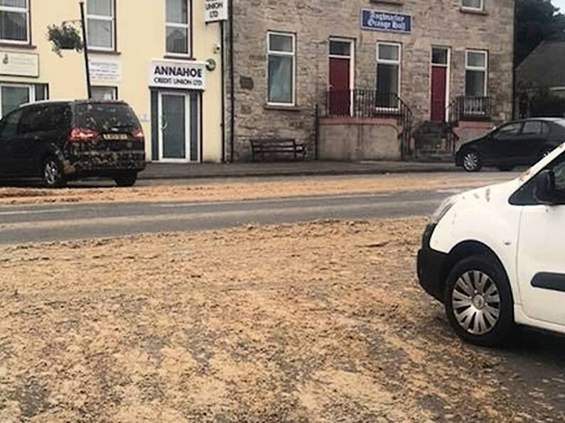 That's gotta stink - Town covered in slurry after tank spillage