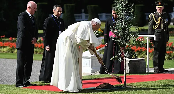 Signing off as 'Francis', here are the words Pontiff wrote in the Áras an Uachtaráín guest book