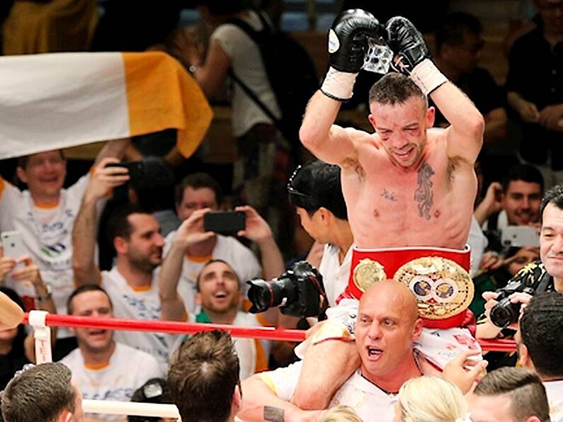 An Irish boxer has just won the IBF World Super Bantamweight title in Japan