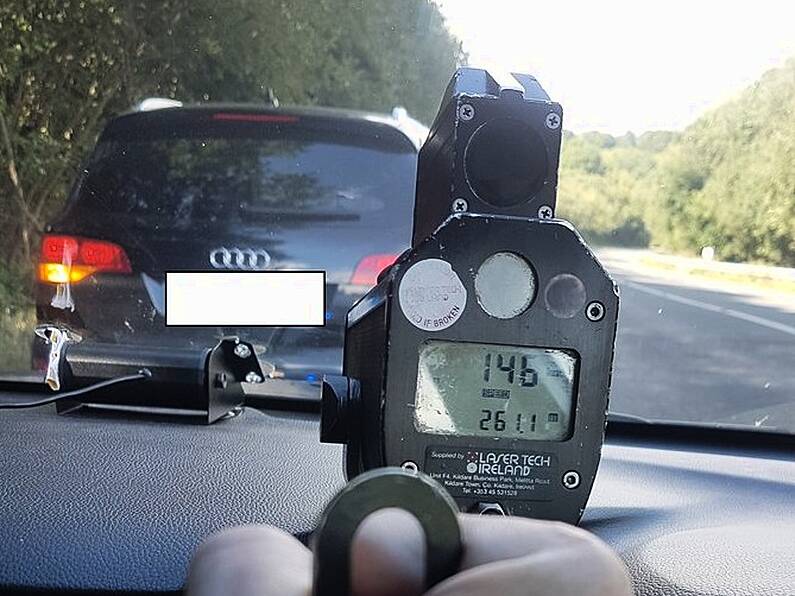 Gardaí in Wexford stop motorist driving 146kph in 100kph zone