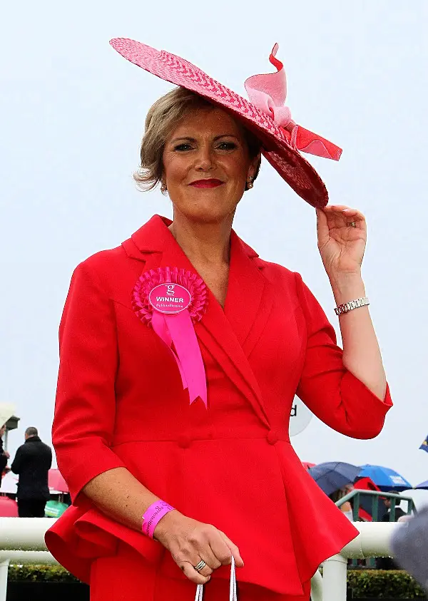 Charlene Byers announced as the 2018 winner of ‘the g Hotel Best Dressed Lady’ at the Galway Races