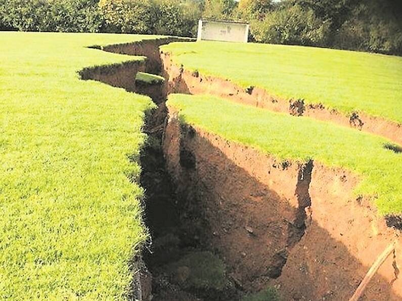 Gyproc warns of more subsidence at sinkhole near Magheracloone GAA club