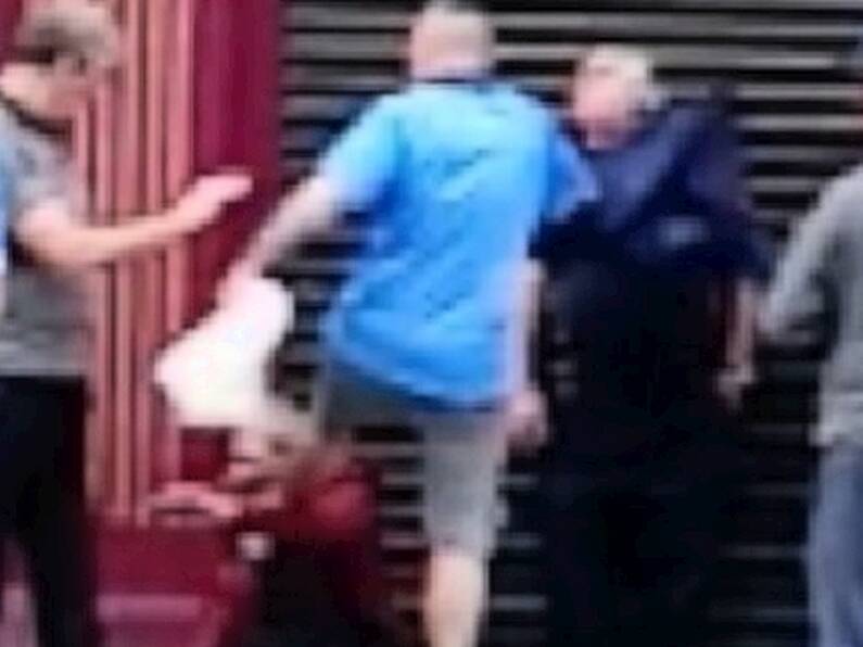 Outrage as video shows man in Dublin jersey kicking another man in the face