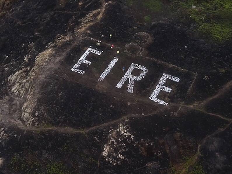 A World War II 'EIRE' sign has been restored