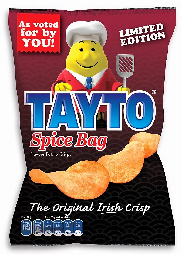 Stop everything - there’s now Spice Bag flavoured Tayto’s