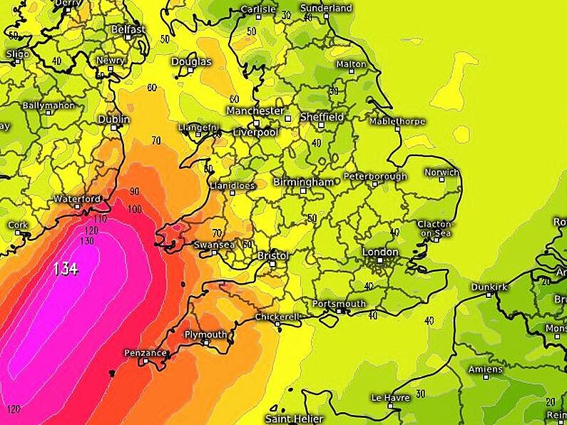 Met Éireann offers update on Tropical Storm Helene: 'it will be to the south of Ireland on Monday night'