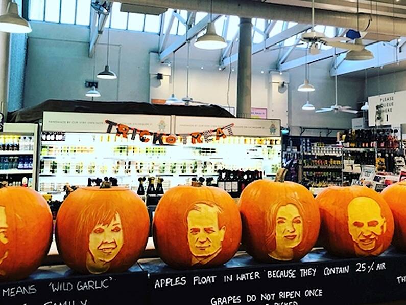 Fallon & Byrne have turned this year's Presidential candidates into pumpkins