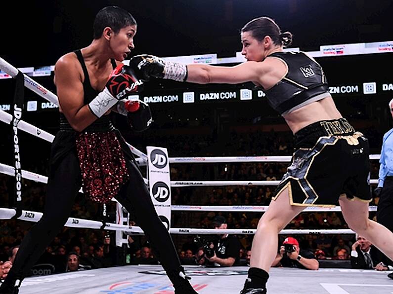 Katie Taylor defends world titles with dominant win over Serrano