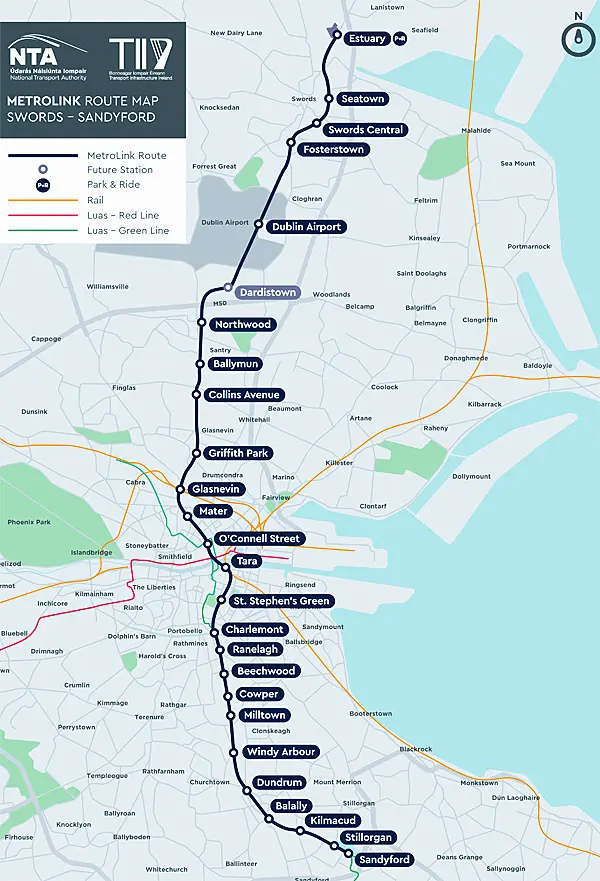 Dublin's MetroLink plans delayed for a third time