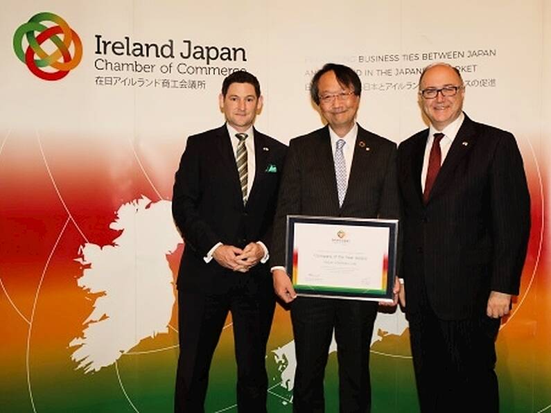 Ricoh pick up award at Ireland Japan Chamber of Commerce