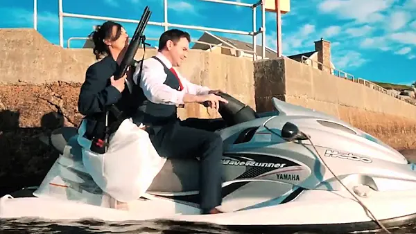 VIDEO: Donegal couple shock guests with action-packed wedding video