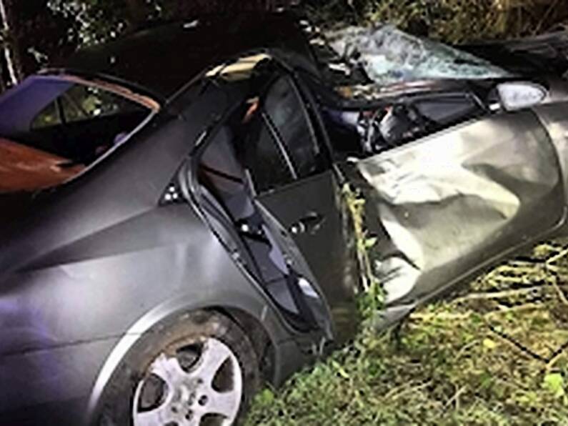 Man 'extremely lucky' after car hits tree