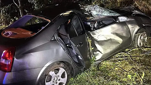 Man 'extremely lucky' after car hits tree in Limerick city