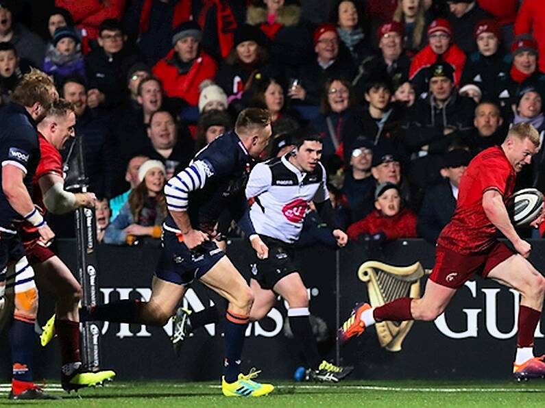 Quick Keith Earls hat-trick puts Munster on the way