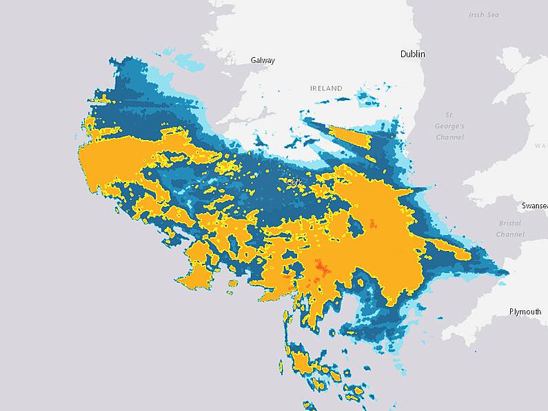 Status Yellow in effect from 3pm across Waterford & Wexford with high accumulations expected