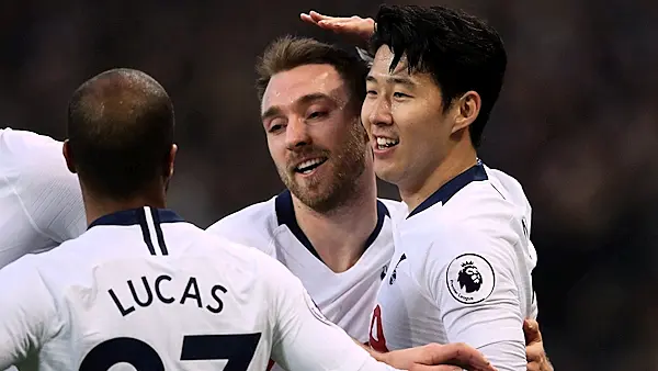 Spurs smash Bournemouth to move into second in the table