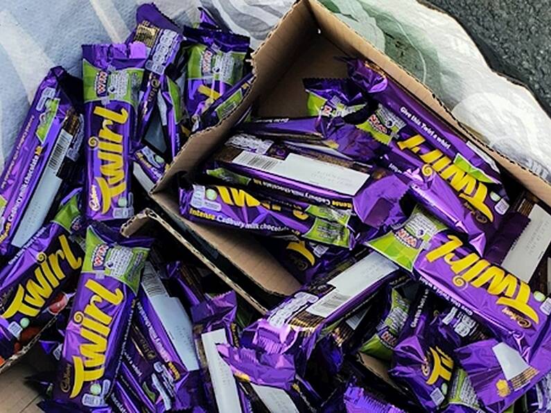 Man arrested after being found with huge stash of chocolate