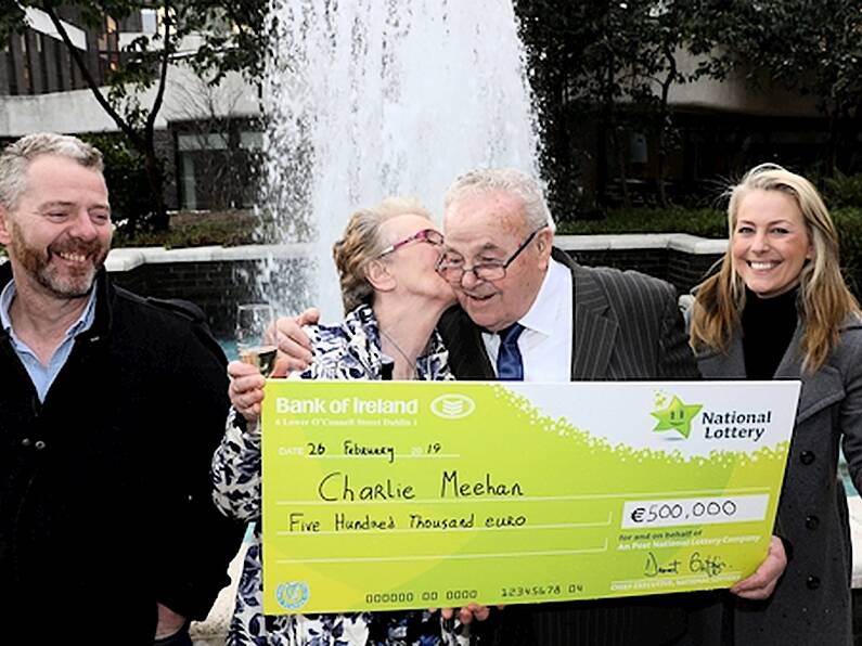 Retired farmer who survived cancer collects €500k EuroMillions cheque