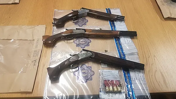 Dublin gardaí seize weapons, including crossbow and shotguns, after three-day search operation