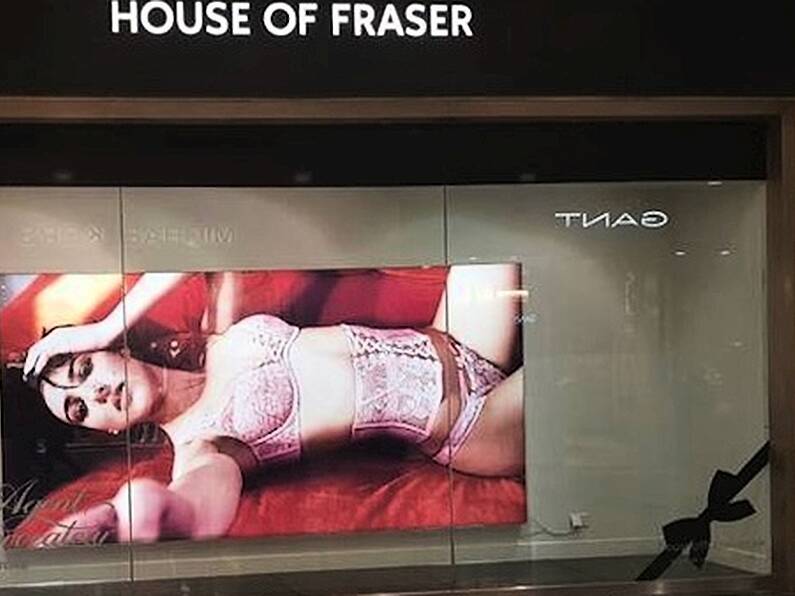 'You can see her bum': Lingerie posters in Dublin causes controversy