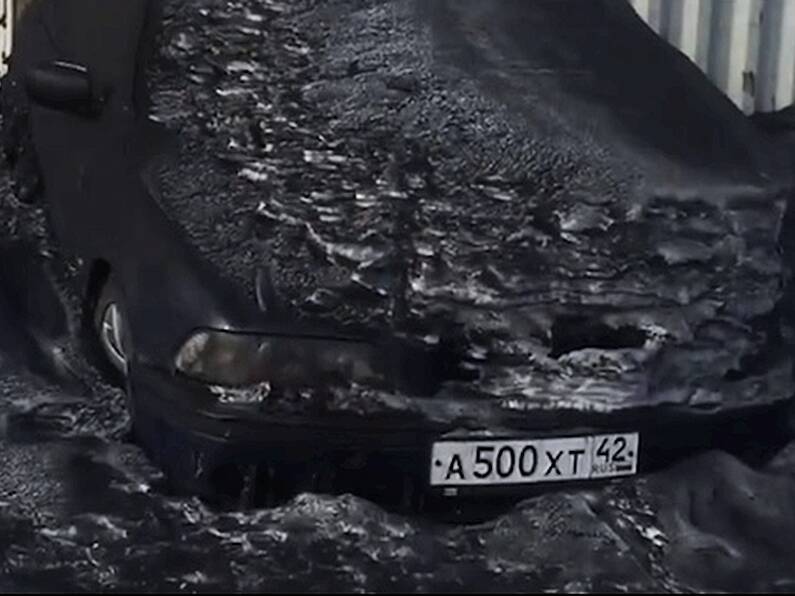 ‘Is this what snow looks like in hell?’ Apocalyptic scenes as toxic black snow covers Siberia