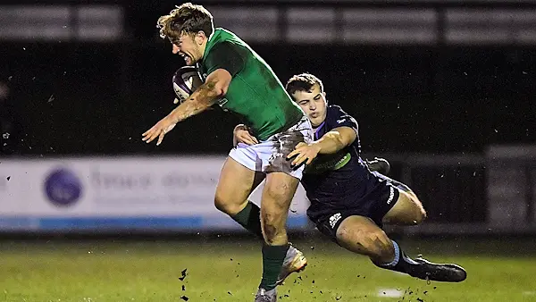 Ireland's U-20s claim three-try win in Scotland