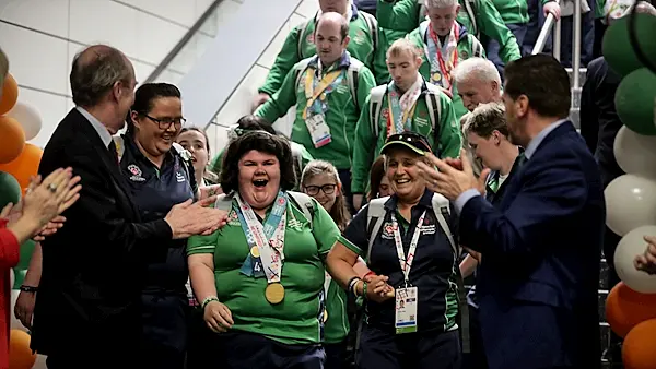 Triumphant Team Ireland touch down in Dublin to heroes' welcome