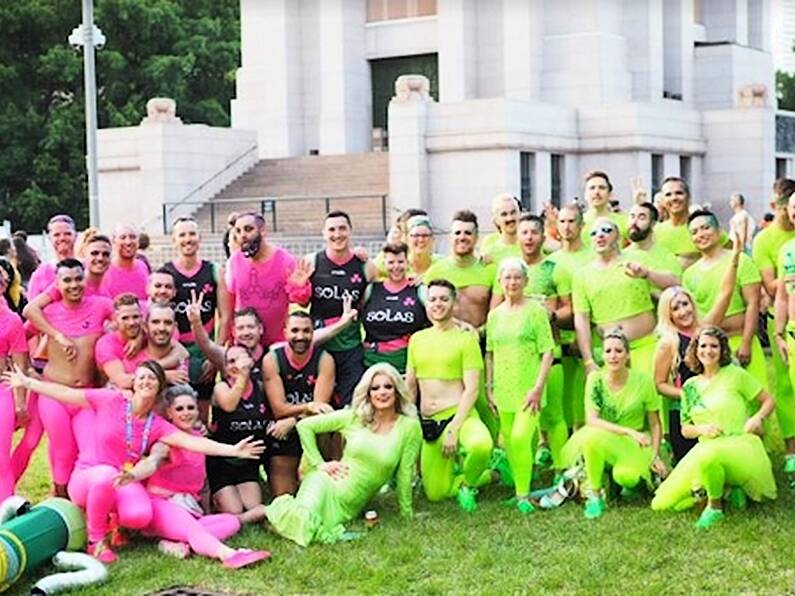 Pictures: Panti Bliss leads Irish float in front of half a million people at Sydney's Mardi Gras