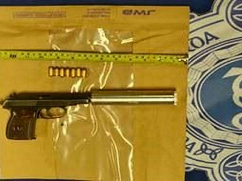 Gardaí find handgun with fitted silencer during search