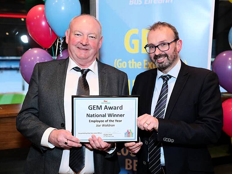 Waterford Mechanic Wins ‘Employee of the Year’ Award at Bus Éireann’s Inaugural ‘GEM Awards’