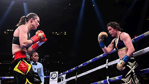 Katie Taylor becomes undisputed lightweight champion after all-action classic against Delfine Persoon