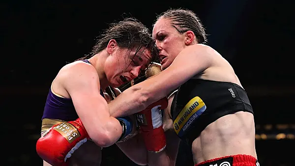 Katie Taylor becomes undisputed lightweight champion after all-action classic against Delfine Persoon