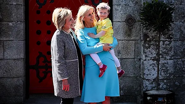 Hillary Clinton visits Barretstown children's charity for its 25th anniversary celebration