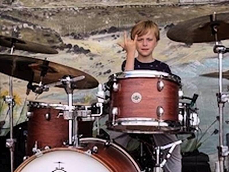 Watch as young Donegal drummer Liam, 6, quite literally rocks the radio