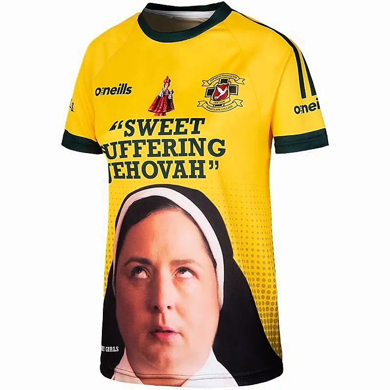 Sweet Suffering Jehovah! O'Neills have release a range of Derry Girl GAA-style jerseys