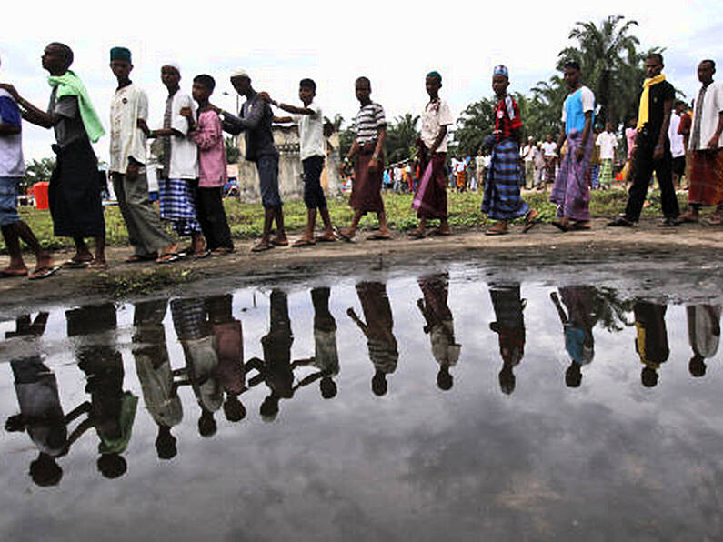 Rohingya refugees stage protest as they mark anniversary of exodus from Burma