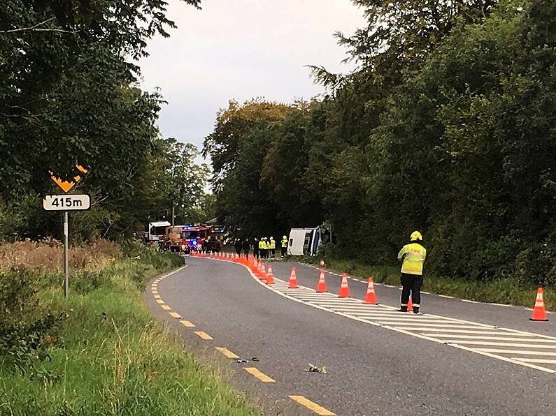 Bus Overturns on N24 between Clonmel and Cahir