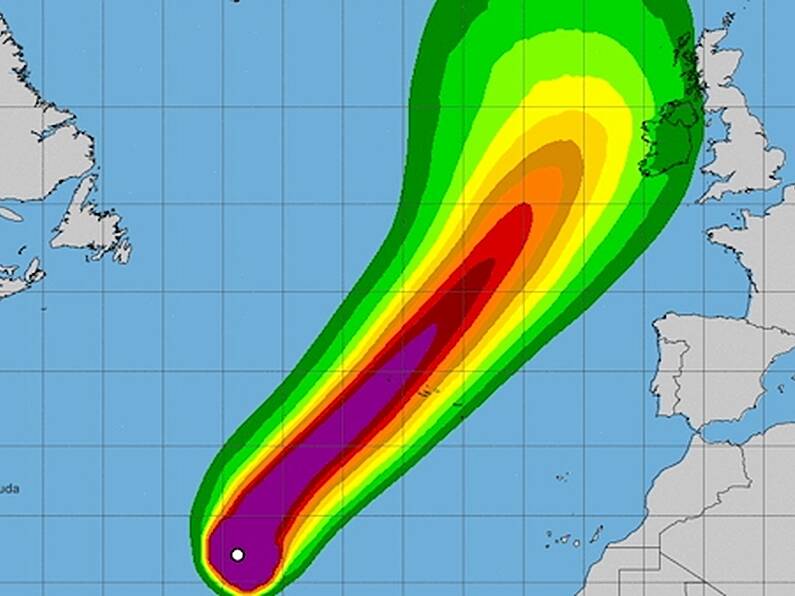 Met Eireann believes Thursday will be a 'danger period' as it tracks Hurricane Lorenzo