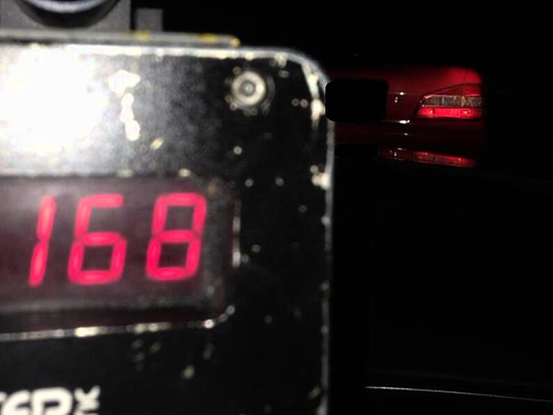 Gardaí stop motorist travelling 168km/h in 100km zone