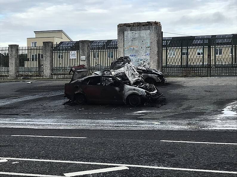 Killure Road re-opened after vehicles went on fire