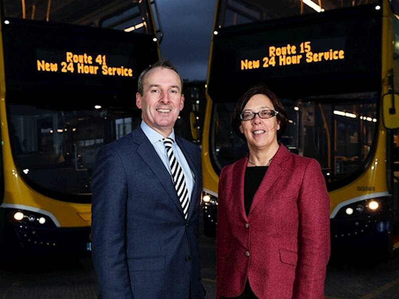 Dublin's first 24-hour bus routes announced