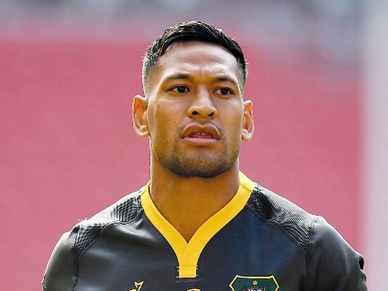 Israel Folau settles legal claim after sacking for homophobic social media post