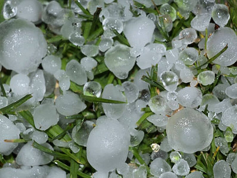 Storm Dennis: Hailstones the size of marbles fall in Kilkenny