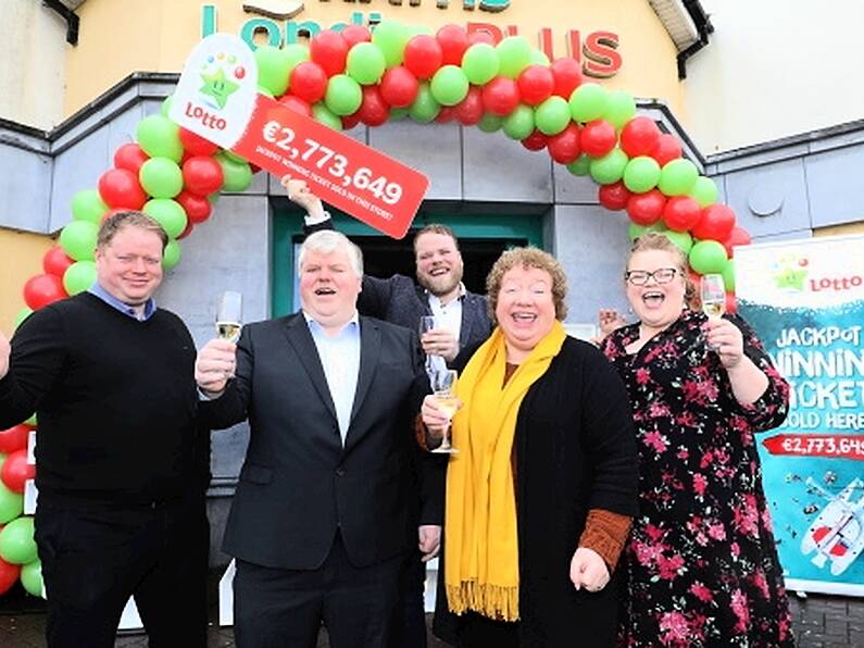 Carlow jackpot winner joked moments before winning €2.77m draw