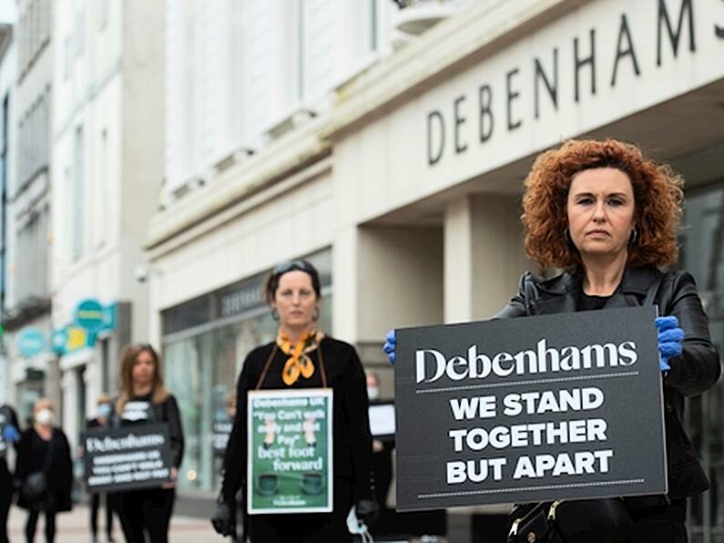 Debenhams workers call for liquidation to be delayed as protests continue