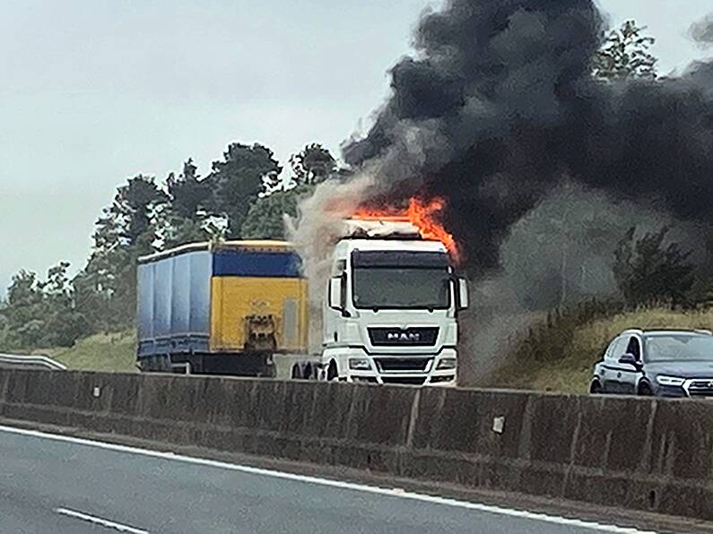 Lorry fire on M9 between Mullinavat and Knocktopher